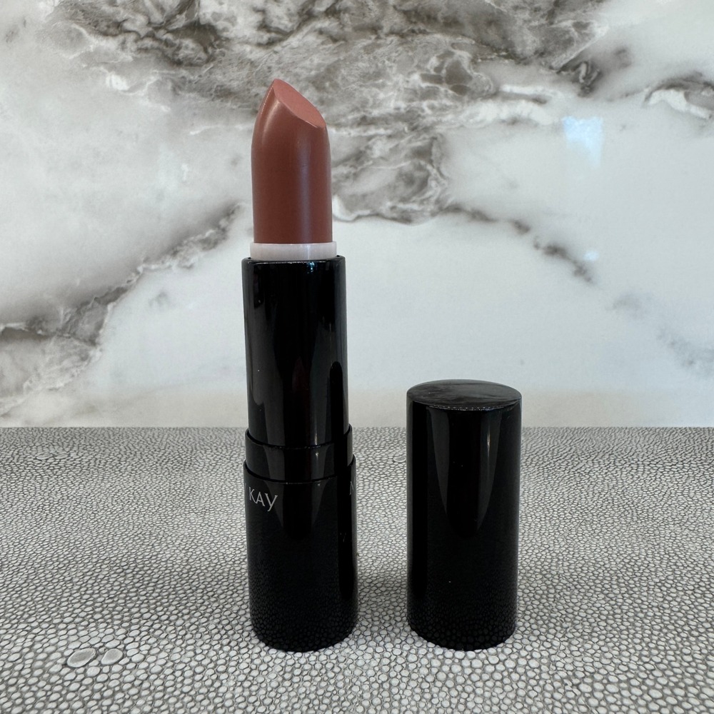 Mary Kay Creme Lipstick Tenacious Taupe Neutral Brown Cream Finish 145963 NEW